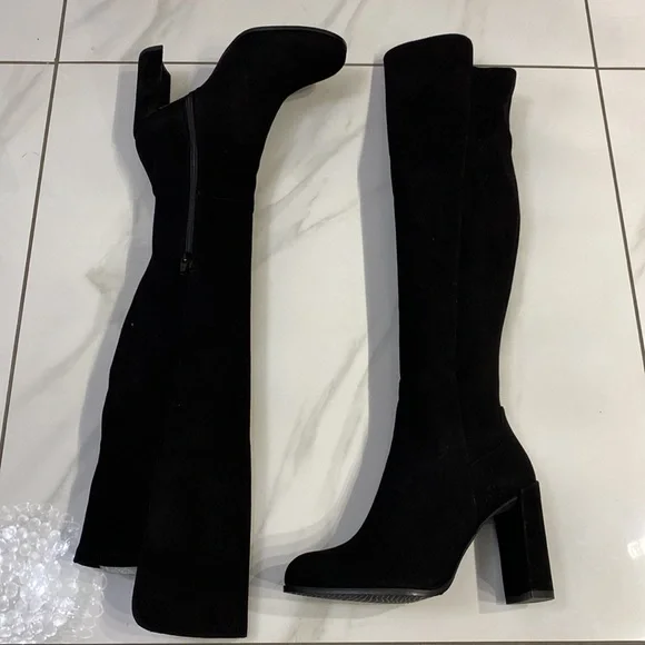 STUART WEITZMAN suede over the knee boots ankle zipper size 6 new condition ⭐️⭐️ - Picture 11 of 17